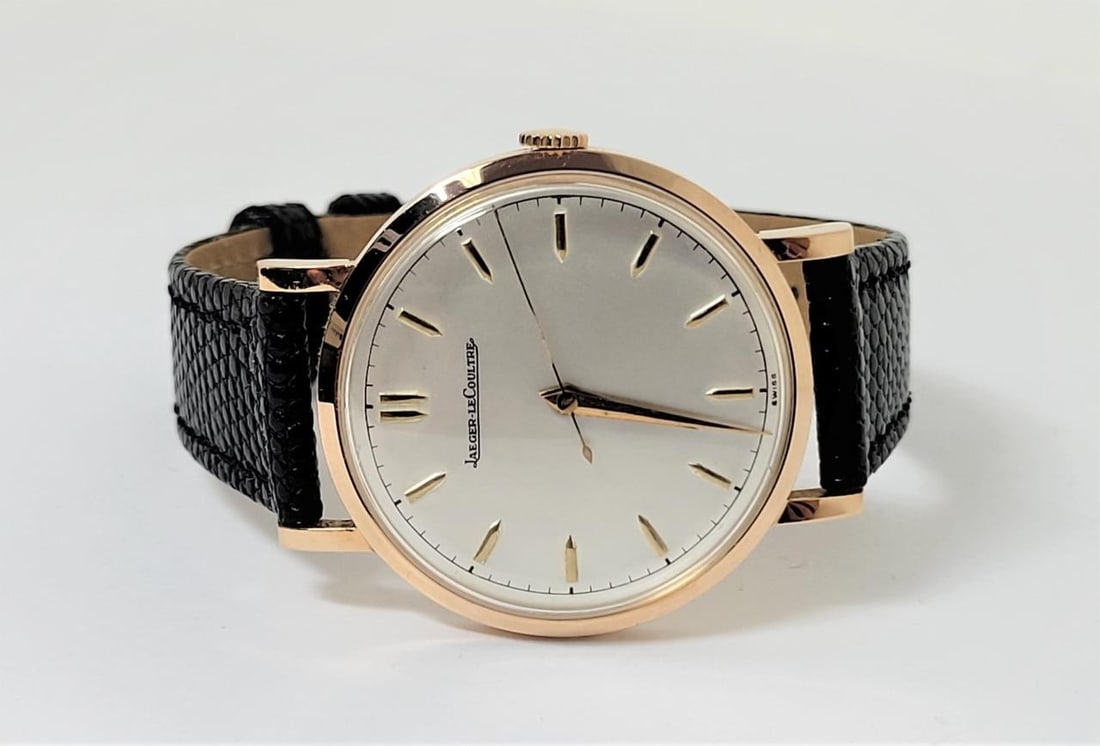 Vintage 18k Rose Gold JAEGER-LeCOULTRE Winding Watch c.1950s Cal P449 /4G EXLNT - 5