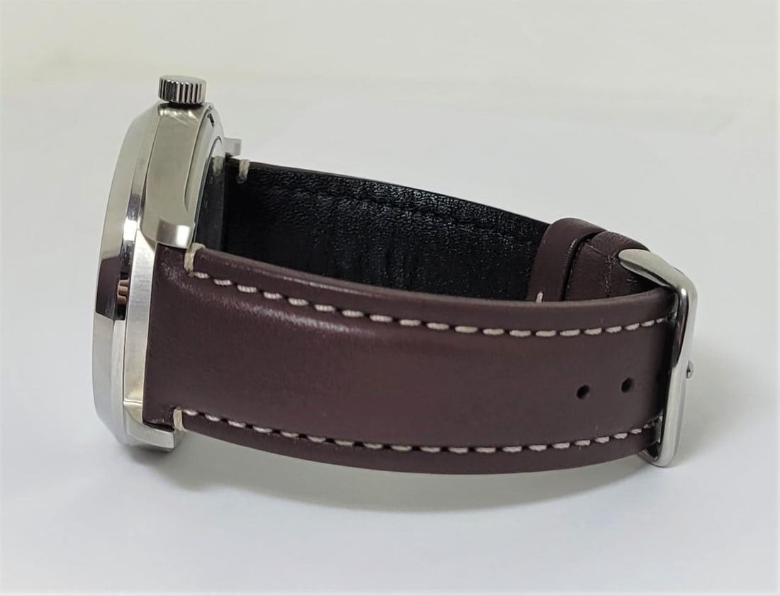Mens S/Steel High Grade HAMILTON Winding Watch Cal 917 Re-Cased* Chocolate Dial - 3