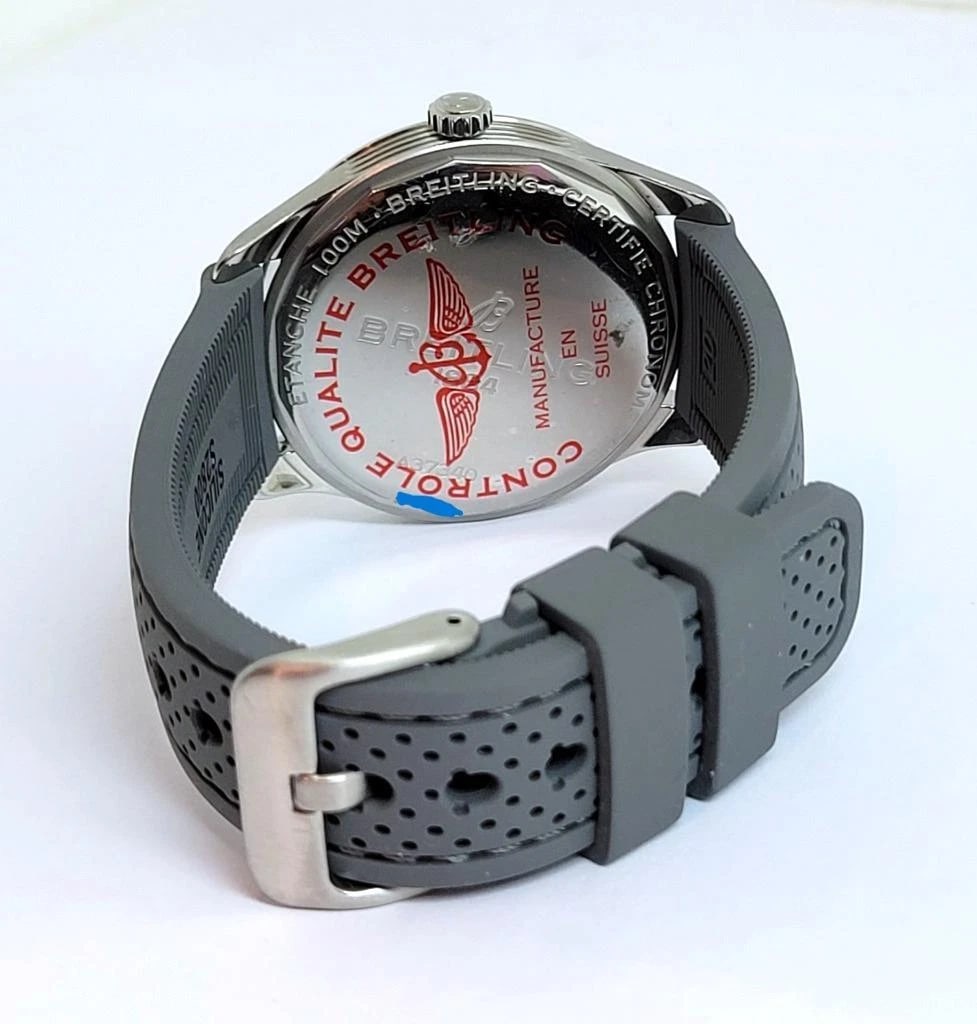Mens BREITLING PREMIER Chronometer Automatic Watch Anthracite DIAL Ref. A37340 - 5
