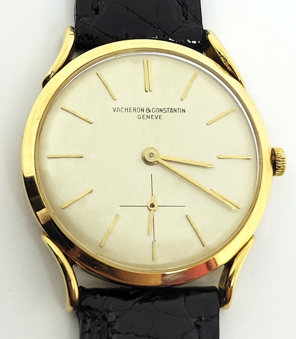 Vintage 18k VACHERON CONSTANTIN Unisex Winding Watch Cal K1001 Ref 6183 RARE: Vintage 18k VACHERON CONSTANTIN Men's Slim Winding Watch Cal K1001 Ref 6183 RARE?* EXLNT* SERVICED This Men's Vacheron Constantin watch is Swiss made Great present for watch collectors & enthusiasts!