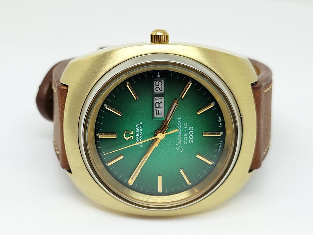 Vintage 14k Gold Cap OMEGA SEAMASTER COSMIC Automatic Watch Cal 1022* 166.133 - 2