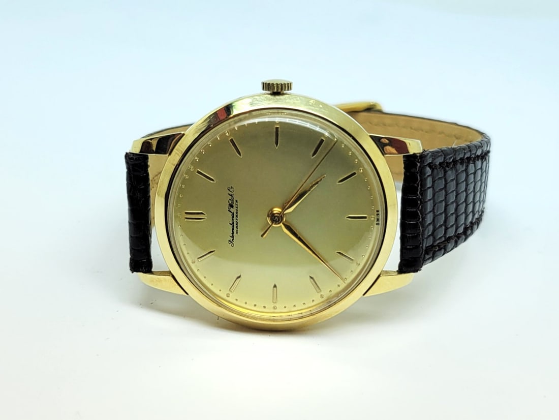 Vintage 18k Yellow Gold IWC SHAFFHAUSEN Winding Watch 1950s Cal 89 EXCELLENT - 2