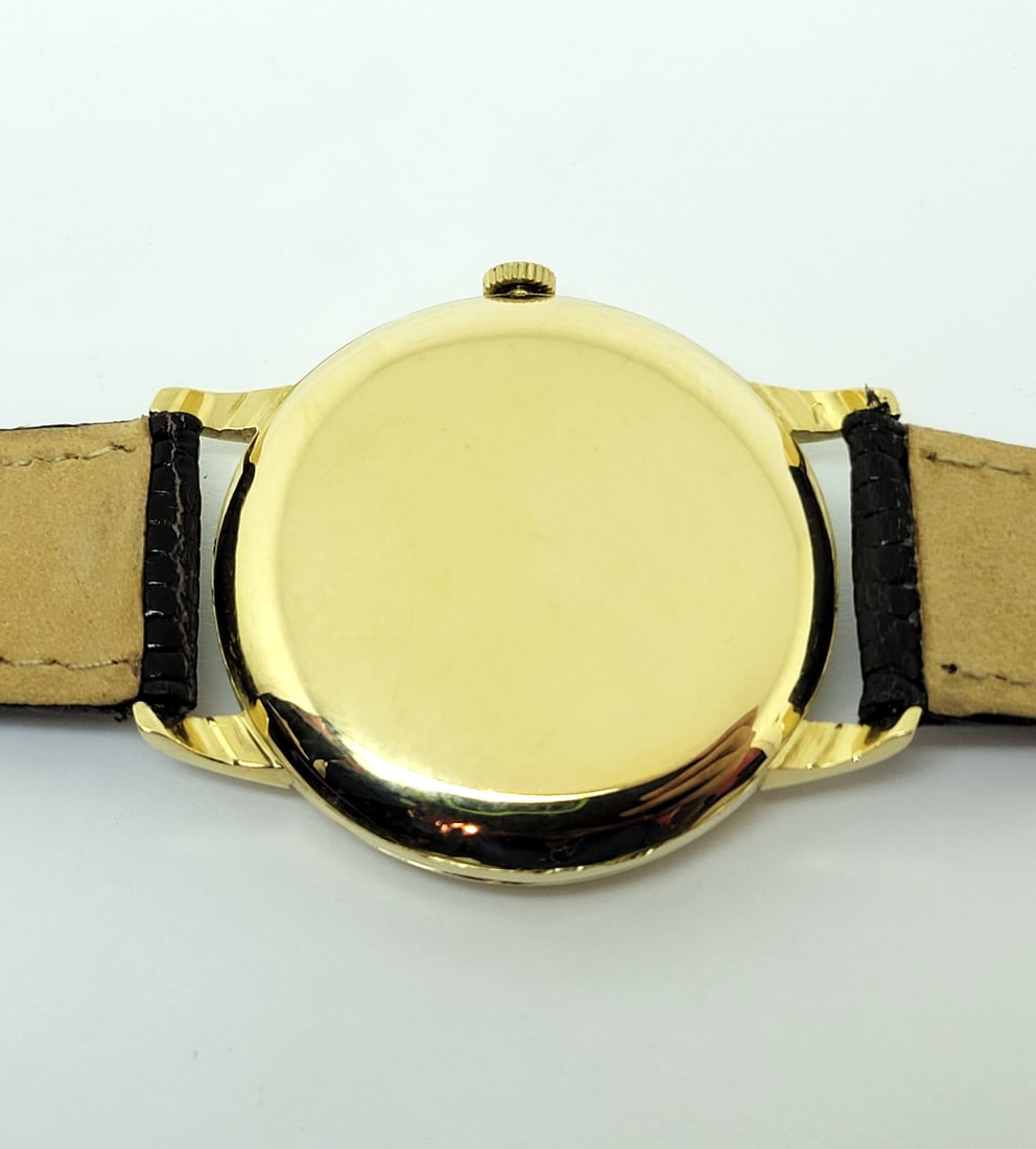 Vintage 18k Yellow Gold IWC SHAFFHAUSEN Winding Watch 1950s Cal 89 EXCELLENT - 9