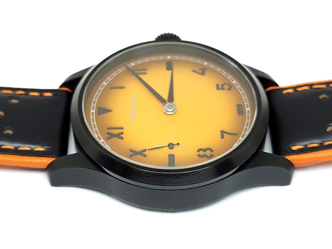 Men's S/Steel Black PVD Watch with High Grade HAMILTON Movement Cal 917 Re-Cased - 8