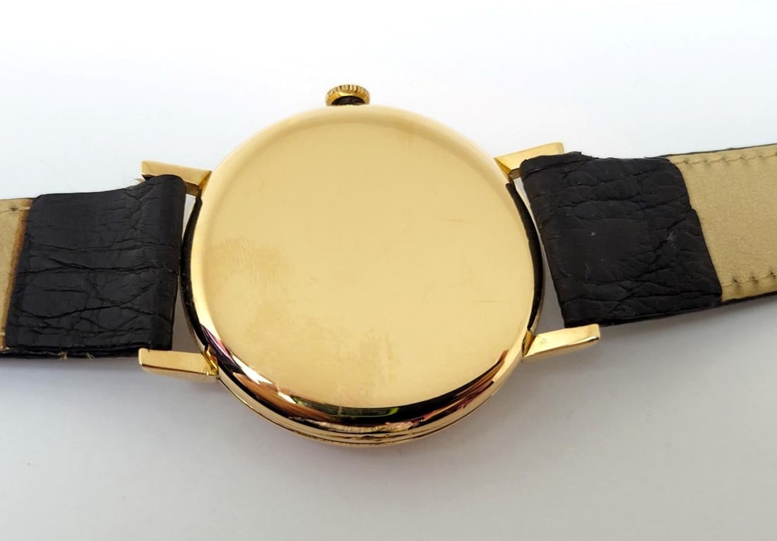 Vintage 18K Rose Gold OMEGA Mens Winding Watch c.1956 Cal.410* EXLNT - 10