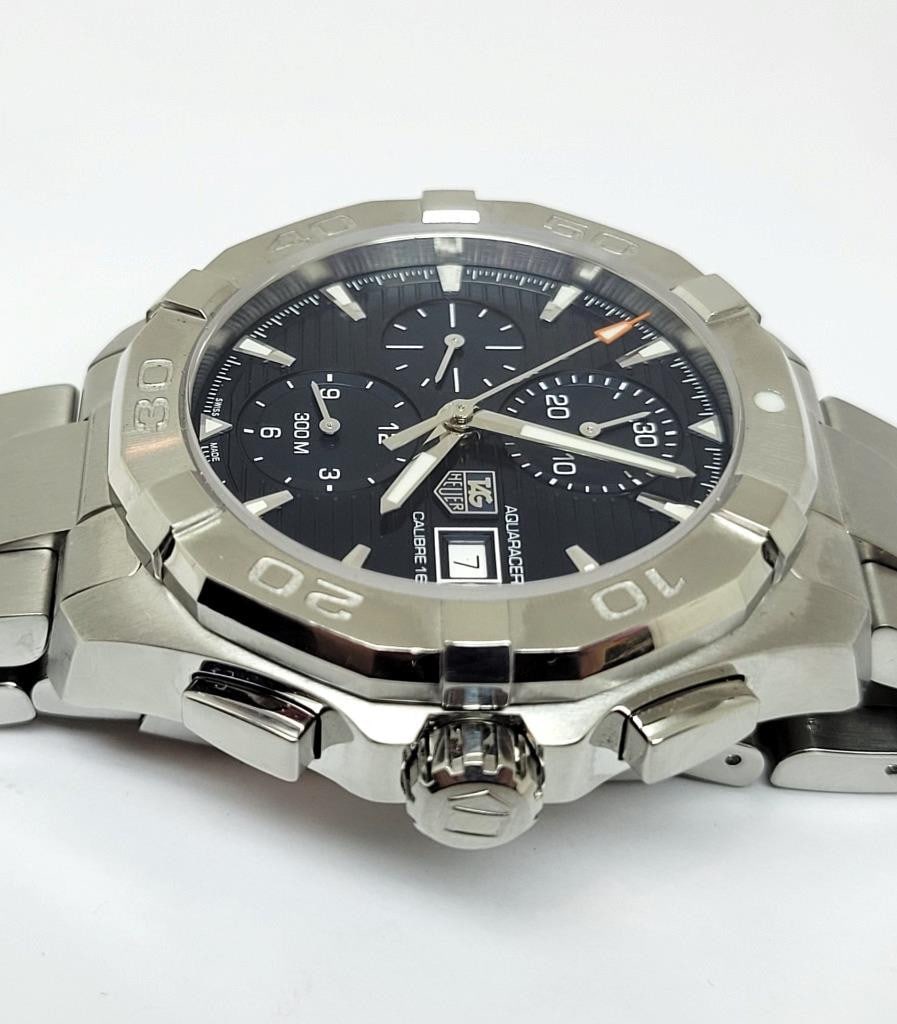 Mens Steel TAG HEUER AQUARACER Calibre 16 Automatic Chronograph Watch CAY2112-2 - 6