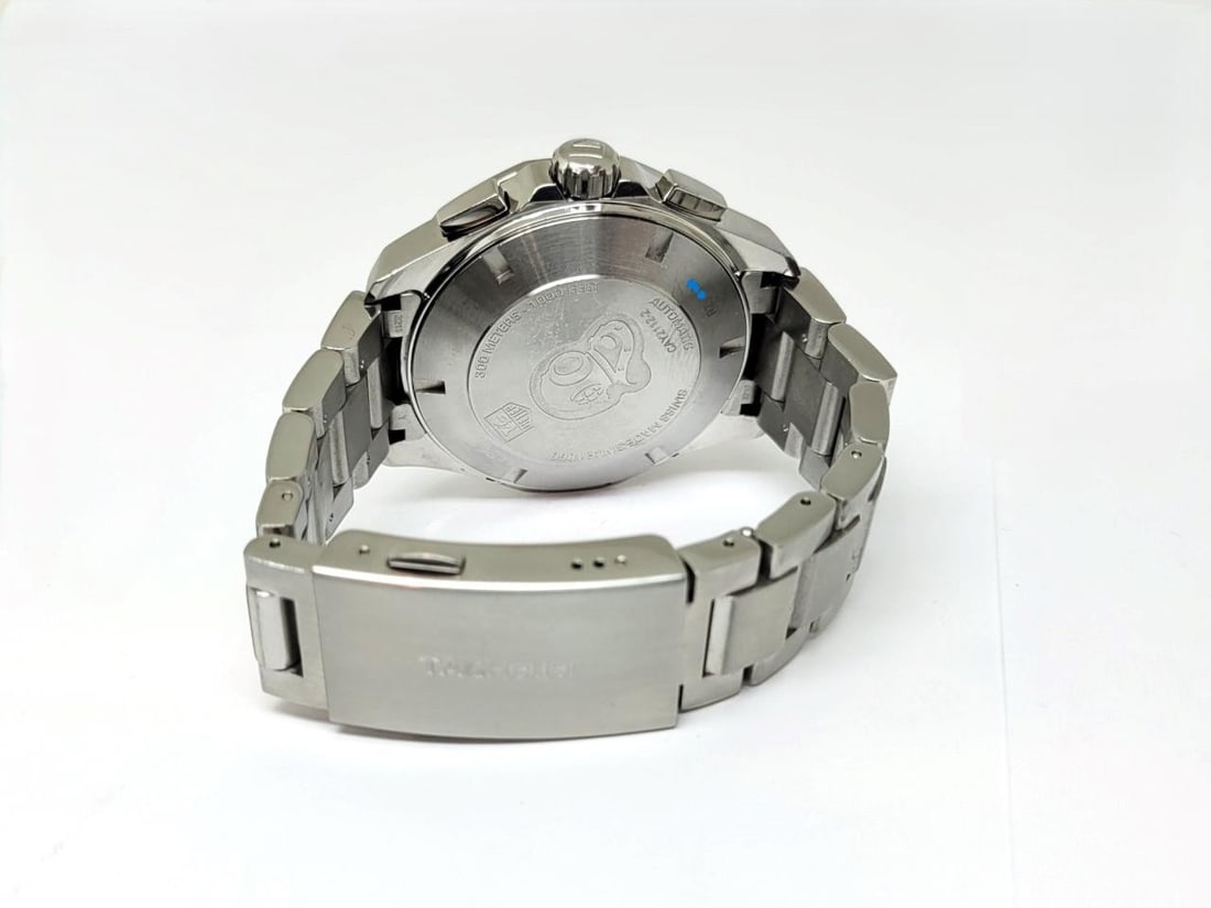 Mens Steel TAG HEUER AQUARACER Calibre 16 Automatic Chronograph Watch CAY2112-2 - 9