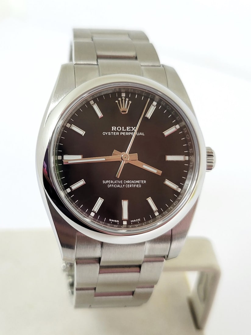Mens S/Steel ROLEX OYSTER PERPETUAL Automatic Watch Ref 114200 c.2010 & UP EXLNT (1 of 14)