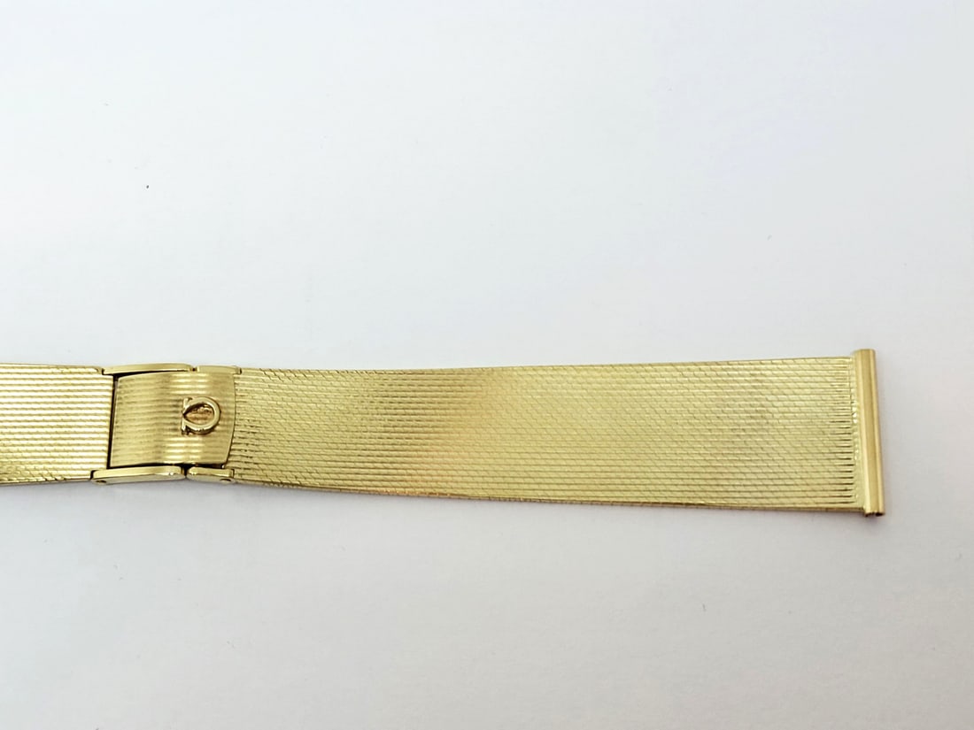 SOLID 14k Yellow Gold OMEGA Watch Bracelet to fit 18 mm Logs* EXLNT 42.6 grams - 2