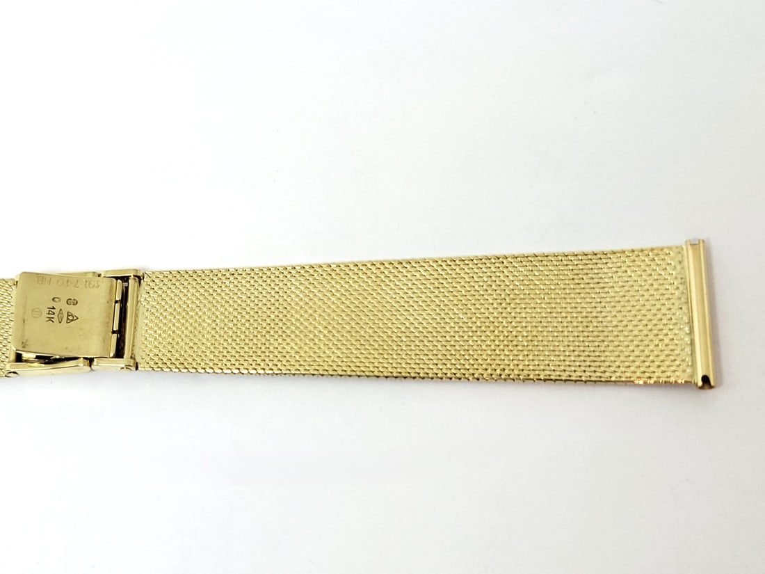 SOLID 14k Yellow Gold OMEGA Watch Bracelet to fit 18 mm Logs* EXLNT 42.6 grams - 5