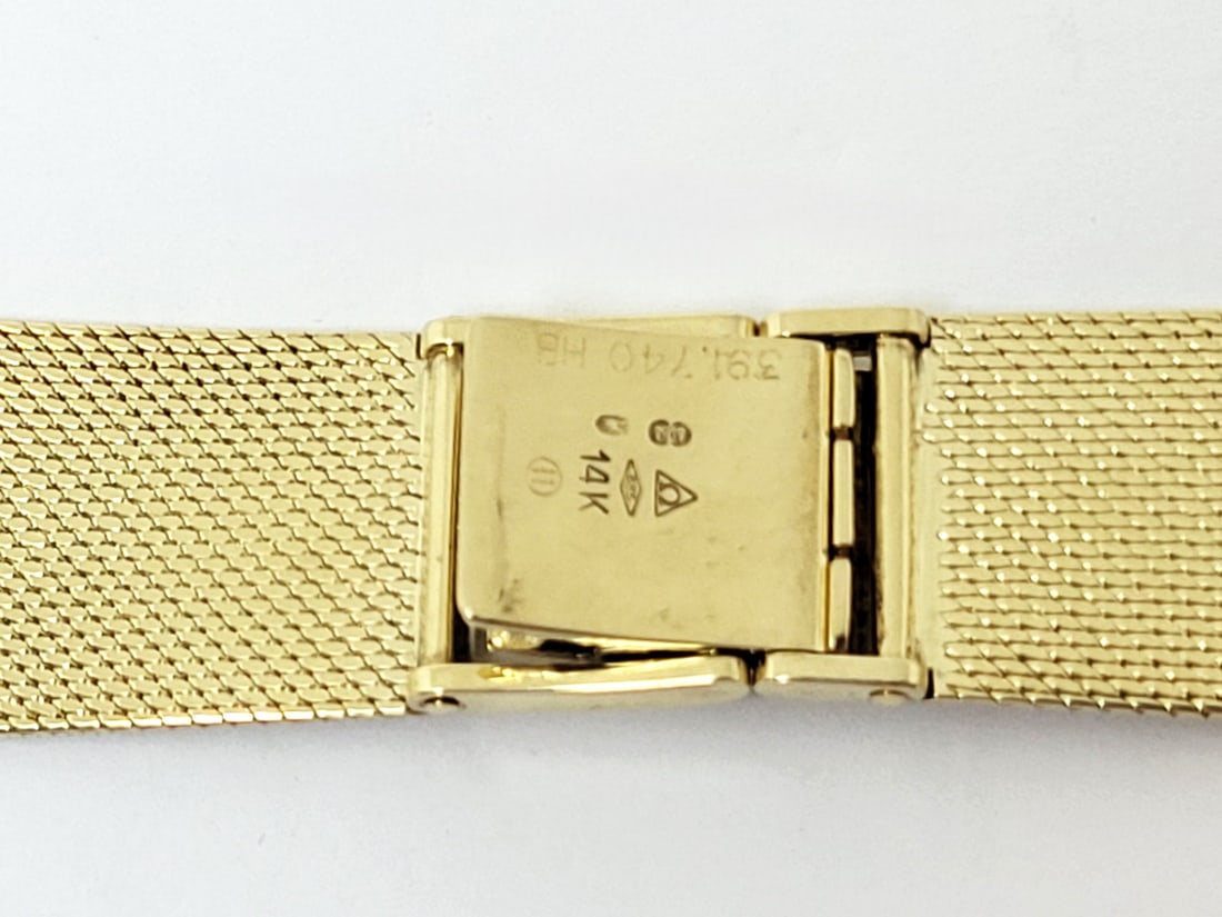 SOLID 14k Yellow Gold OMEGA Watch Bracelet to fit 18 mm Logs* EXLNT 42.6 grams - 7