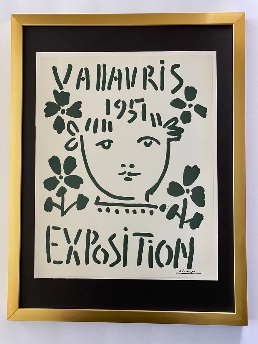 PABLO PICASSO 1971 PRINT + SIGNED + MOUNTED AND FRAMED + BUY IT NOW!: This is a Beautiful and Scarce 1971 Print After PABLO PICASSO Signed on the plate. Size framed is about 17x13in. Printed in Beautiful Glossy Paper in Switzerland after this Iconic Artwork by Mr. Picas