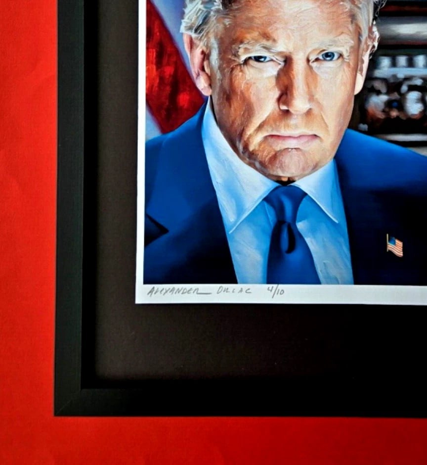 ALEXANDER DULAC | DONALD TRUMP #47 Hand Signed Authentic Prints Ed.of 10 COA - 4