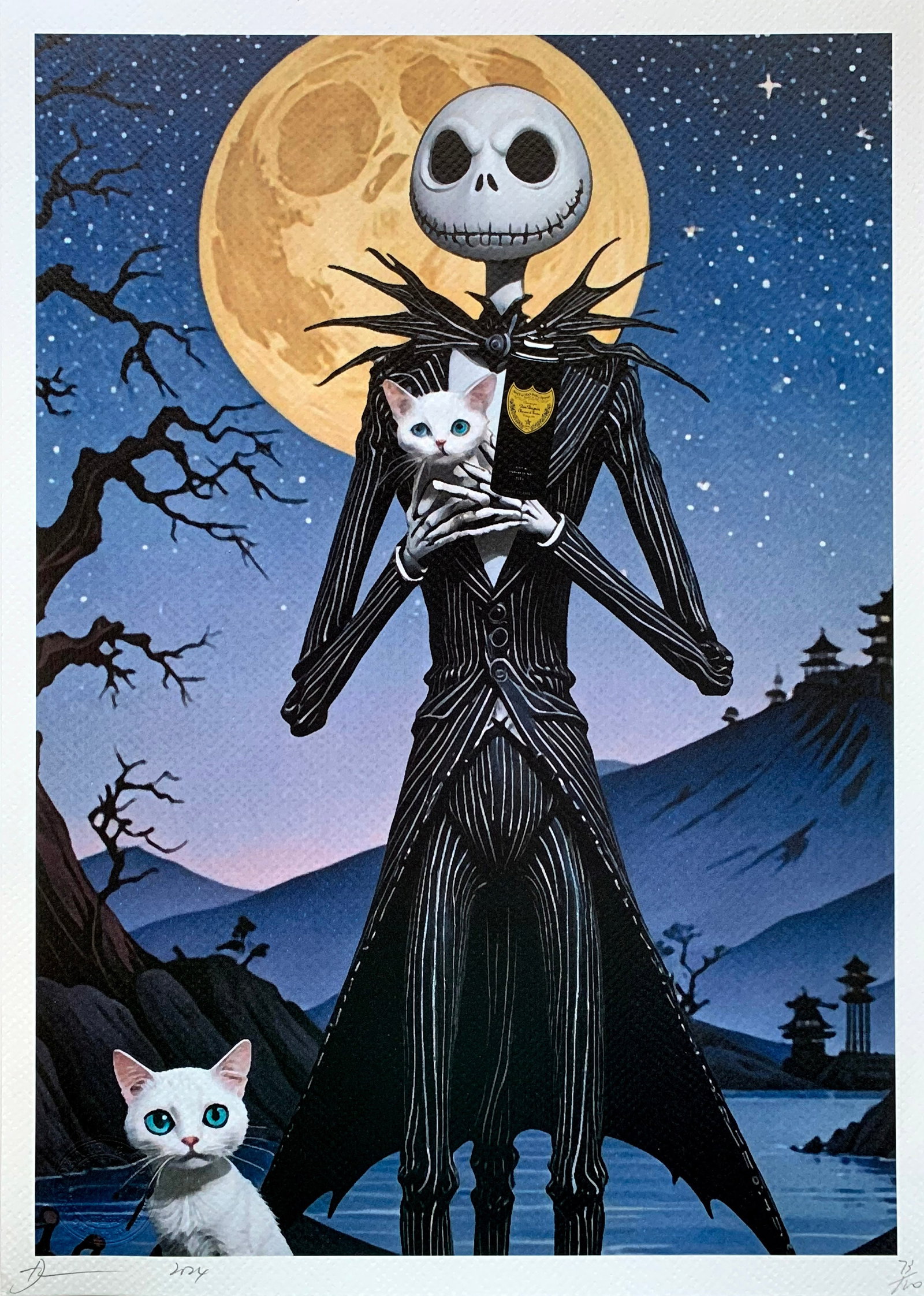 Death NYC Jack: Title: Death NYC Jack Date/Period:21st Century Materials: Giclee on Fine art 300 gsm paper Size:17 3/4 x 12 1/2 inches Description:Artist: Death NYC, limited edition giclee on paper, out of eddition o