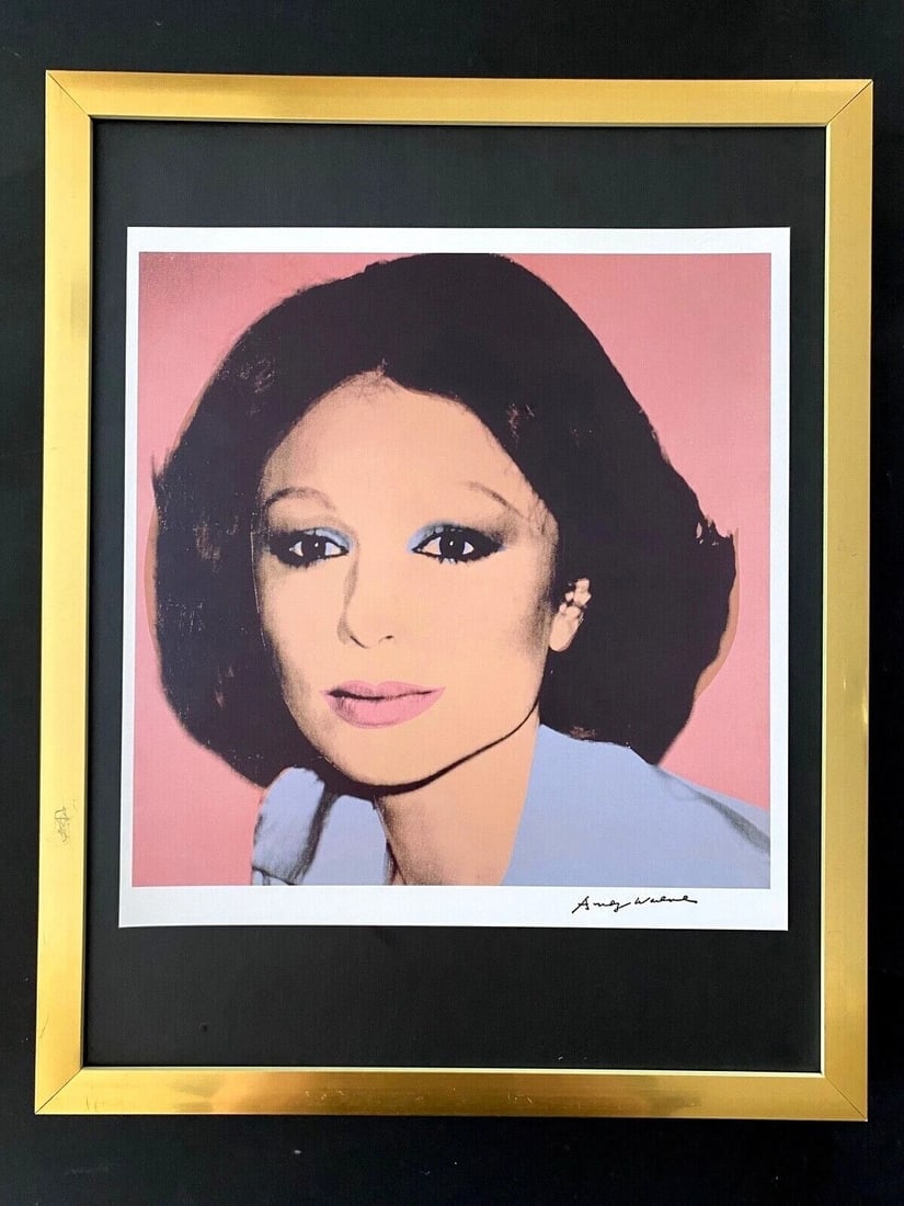 ANDY WARHOL | FARAH DIBA ICONIC VINTAGE PRINT – SIGNED & FRAMED!: Up for Auction this Beautiful and Scarce Vintage 1984 Offset Lithograph after Andy Warhol " Farah Dibah " Facsimile Signature in ink Art Print is about 10 X 9 1/2 in. This piece is mounted on a 11 x 1