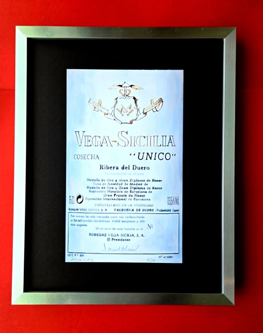 ALEXANDER DULAC | UNICO VEGA SICILIA Hand Signed Authentic Print Edof 10 | COA: My art is a celebration of the grandeur and splendor of the 21st century. Through my portraits, I seek to immortalize those who not only define but also inspire aspiration and luxury in our contempora