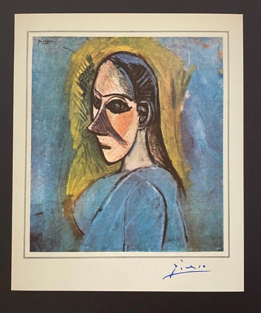 PABLO PICASSO | Vintage 1940 Signed Print | Ltd. Ed | Framed - 2