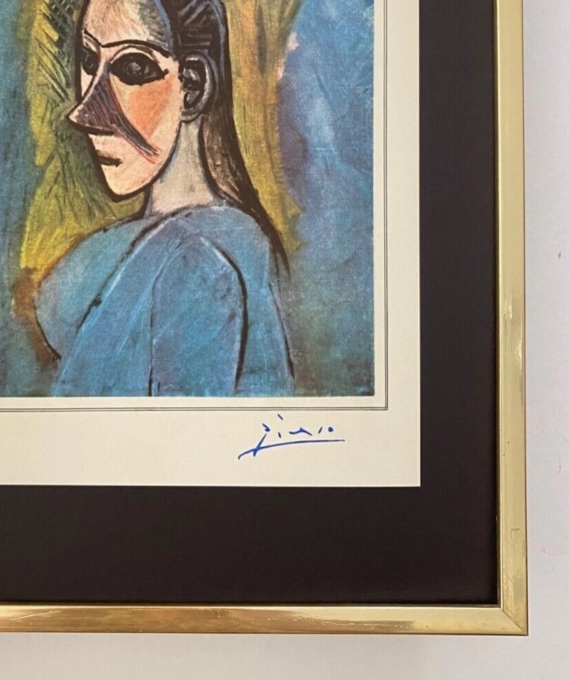 PABLO PICASSO | Vintage 1940 Signed Print | Ltd. Ed | Framed - 3