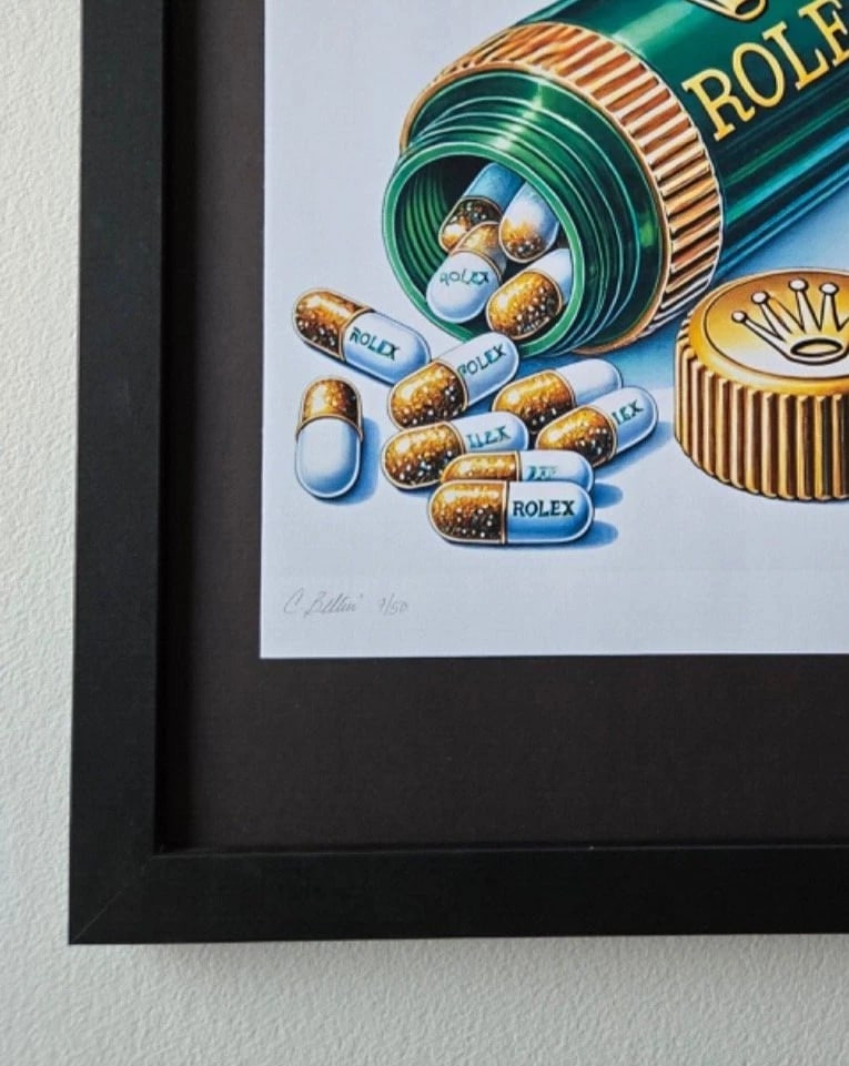 Chiara Bellini + "ROLEX Comfort Pills" Original Hand Signed Print Ltd Ed | COA - 4