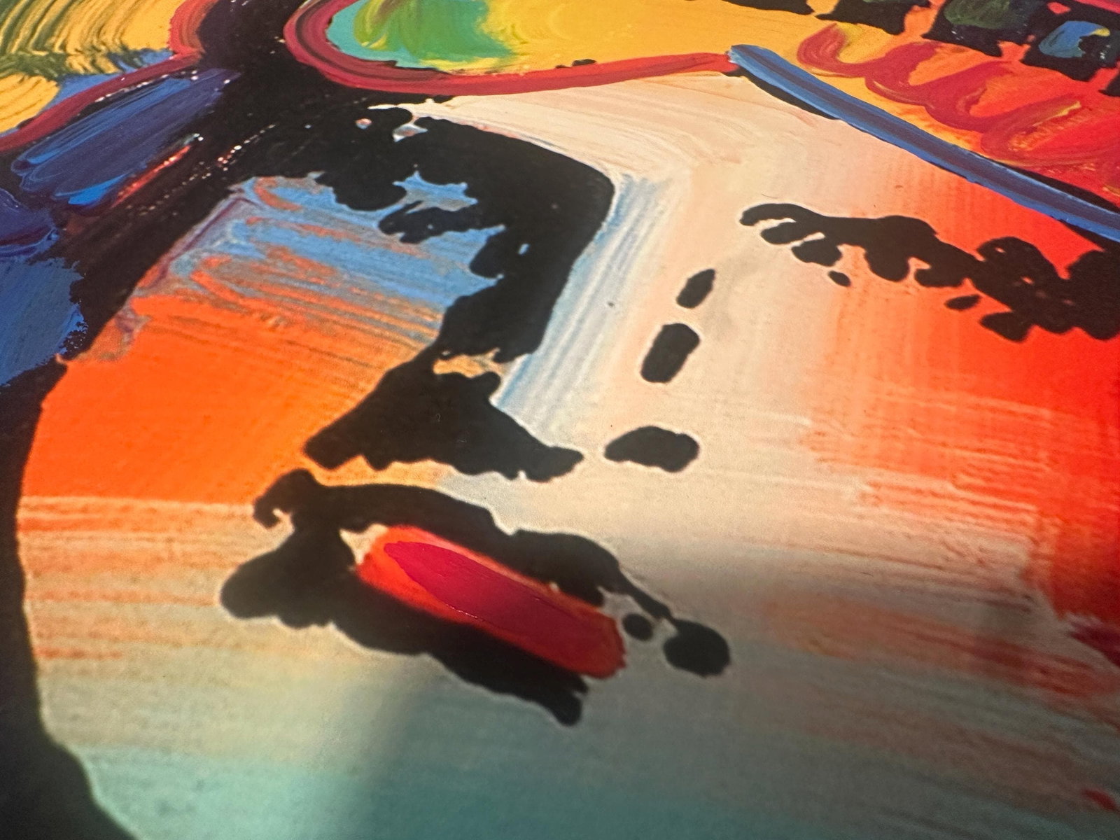 Peter Max Acrylic Painting HAND Painted & Signed Liberty Head One of a kind Artwork With COA - 3