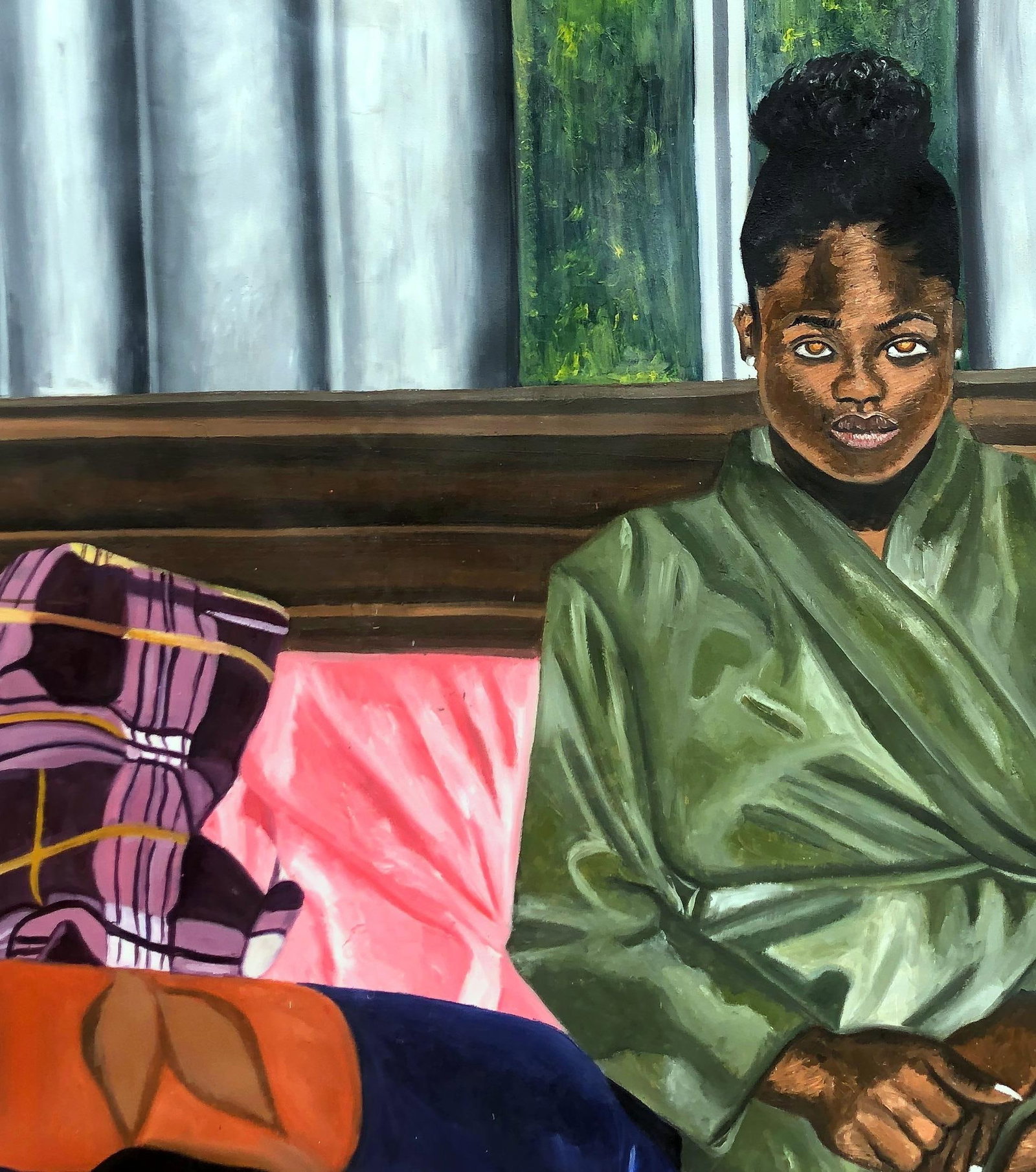 Oluwapelumi Oluyemi, Her Green Robe, 2023 - 4