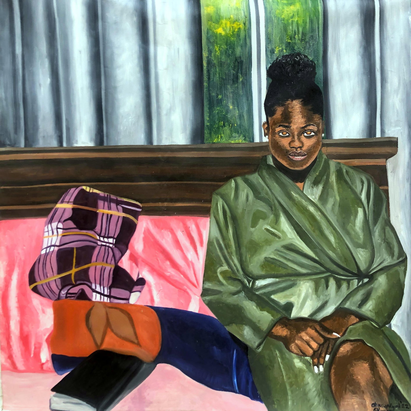 Oluwapelumi Oluyemi, Her Green Robe, 2023 - 5