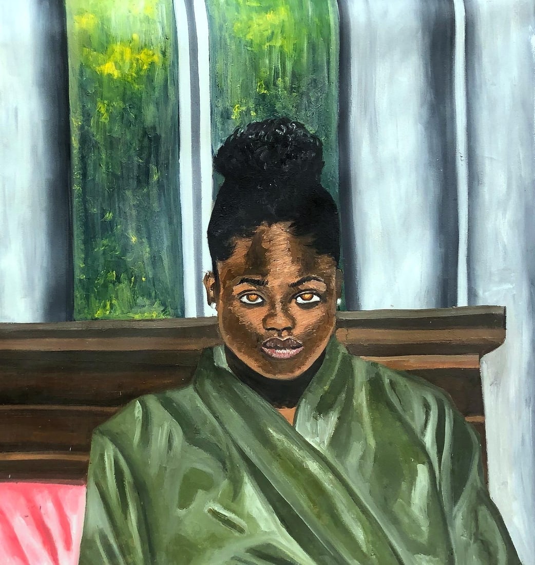 Oluwapelumi Oluyemi, Her Green Robe, 2023 - 7