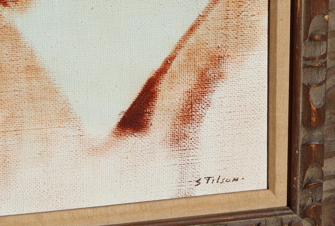 WILLIAM BILL STILSON Impressionist Portrait of Young Lady original oil painting - 4