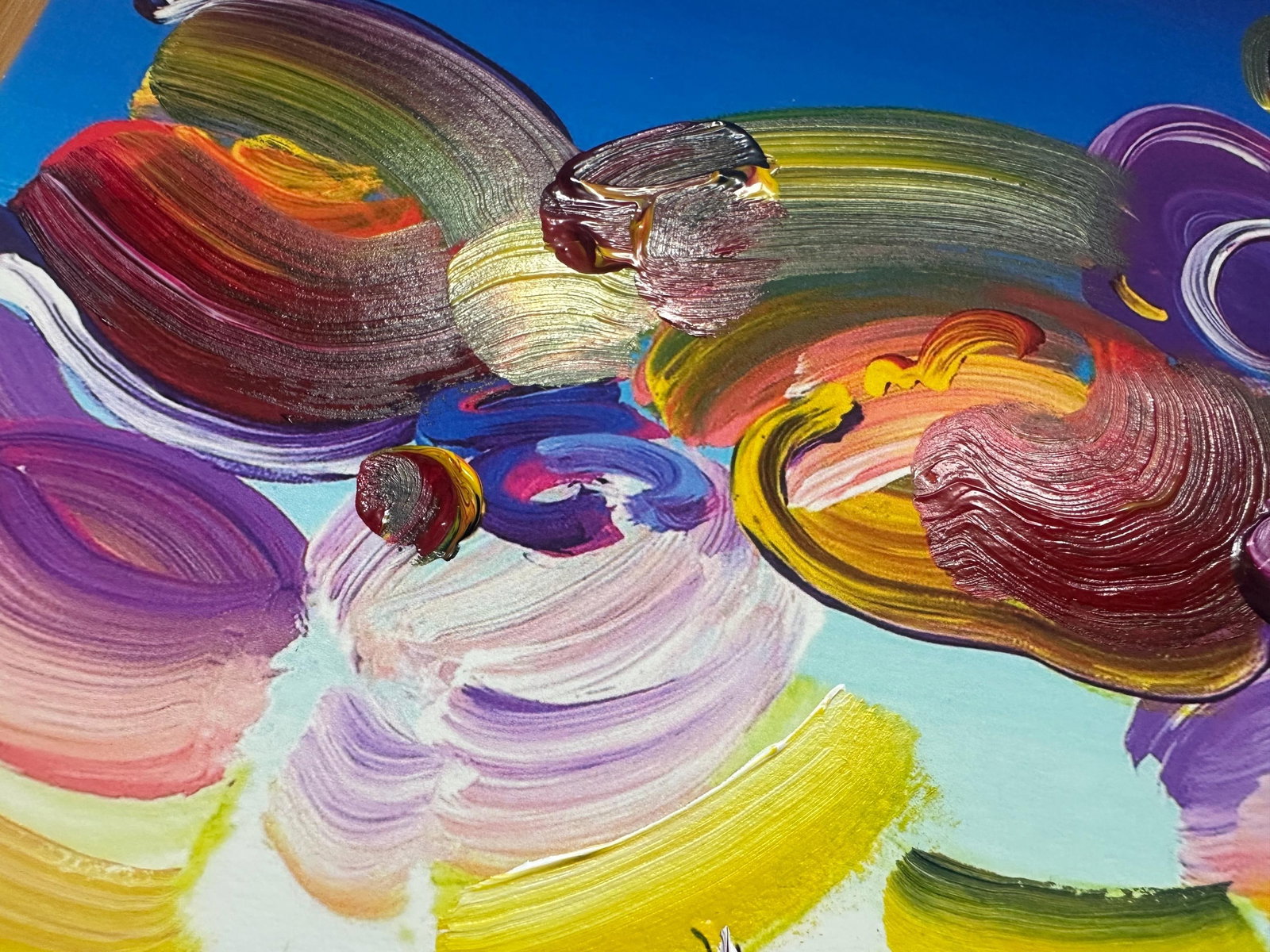Peter Max Acrylic Painting HAND Painted & Signed Stormy Sail One of a kind Artwork With COA - 3