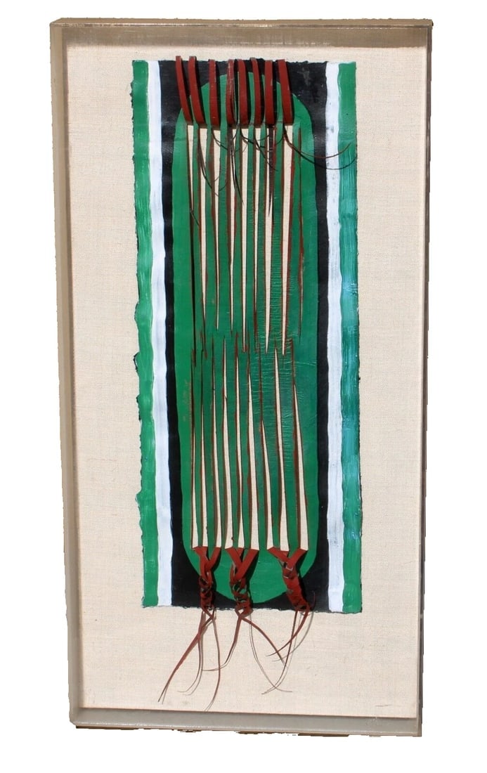 MARGARET HEHMAN-SMITH California Modernist Mixed Media Abstract Plexi box frame (1 of 6)