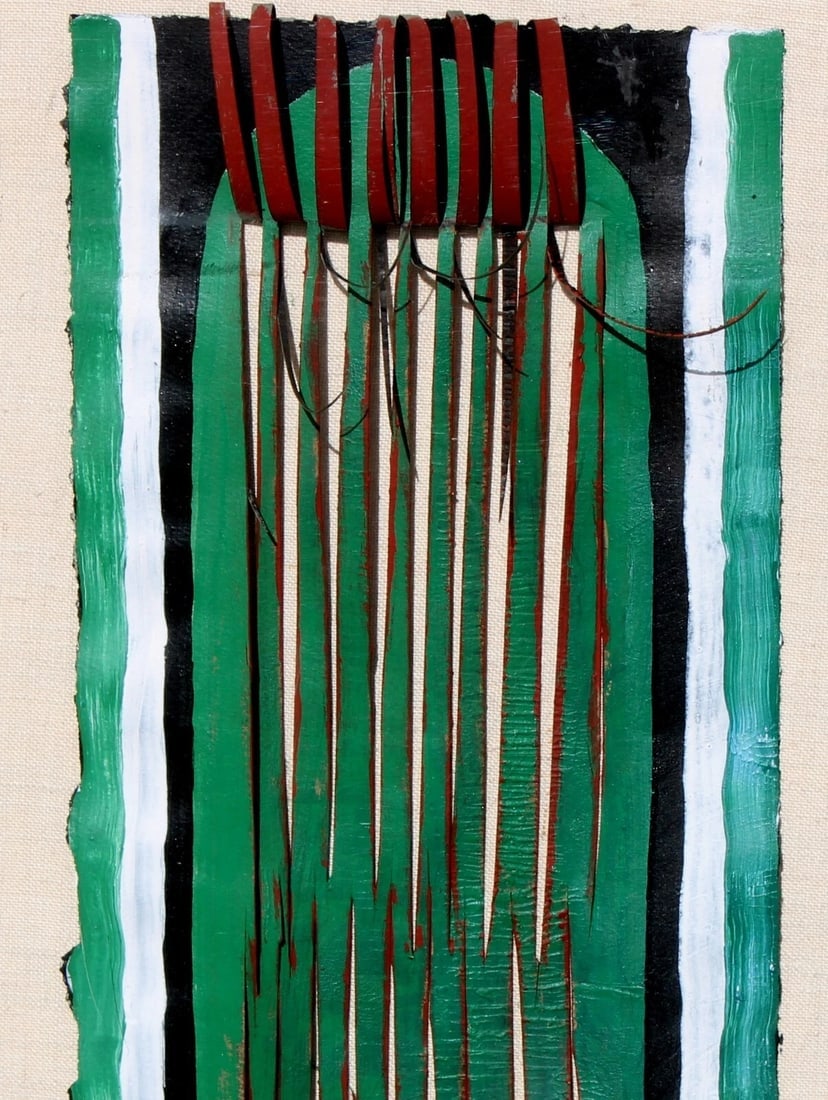 MARGARET HEHMAN-SMITH California Modernist Mixed Media Abstract Plexi box frame - 4