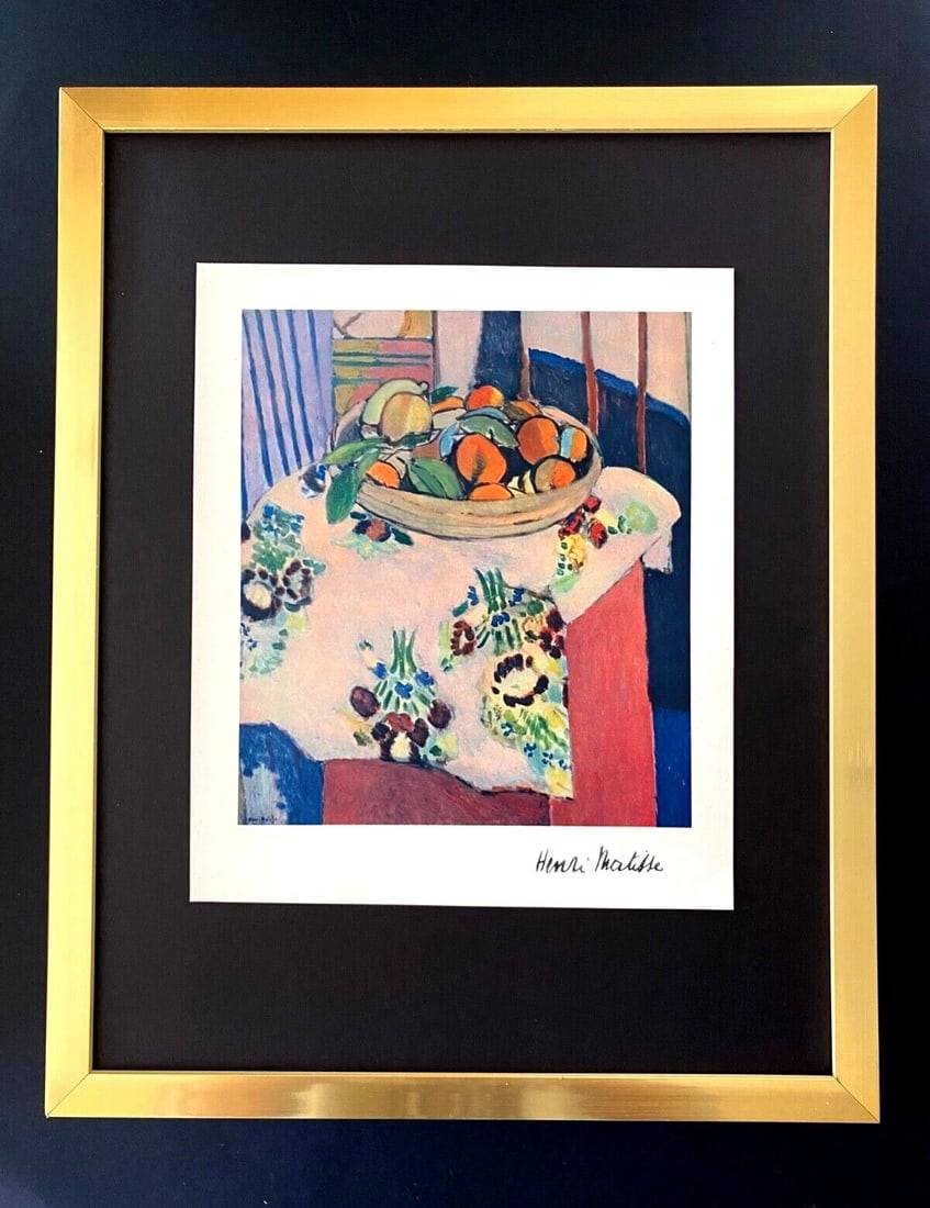 HENRI MATISSE + VINTAGE 1948 AWESOME SIGNED PRINT + FRAMED (1 of 2)