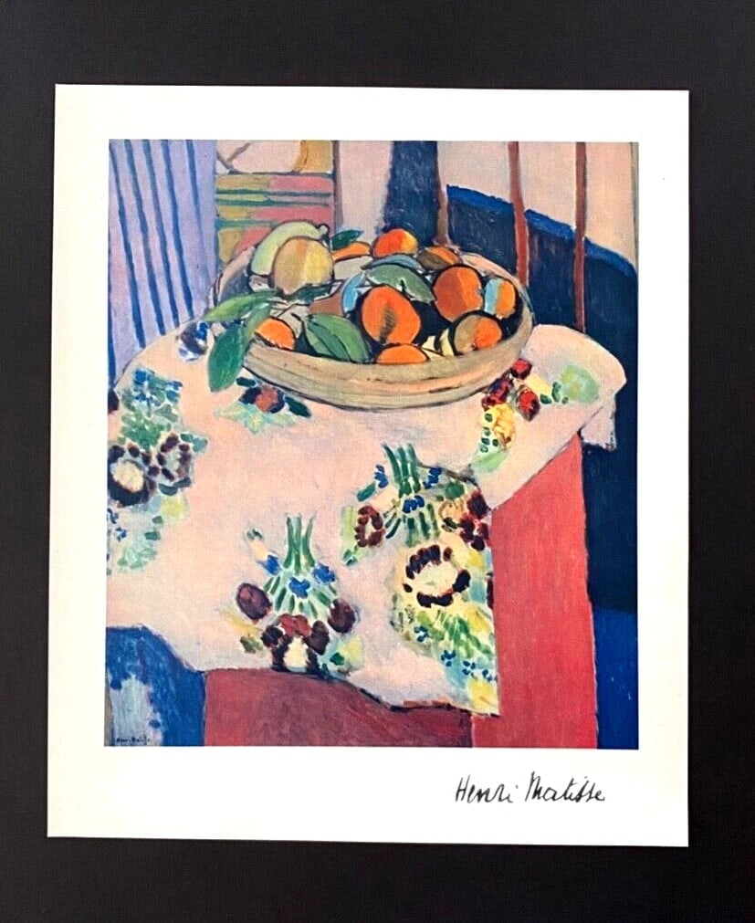 HENRI MATISSE + VINTAGE 1948 AWESOME SIGNED PRINT + FRAMED - 2
