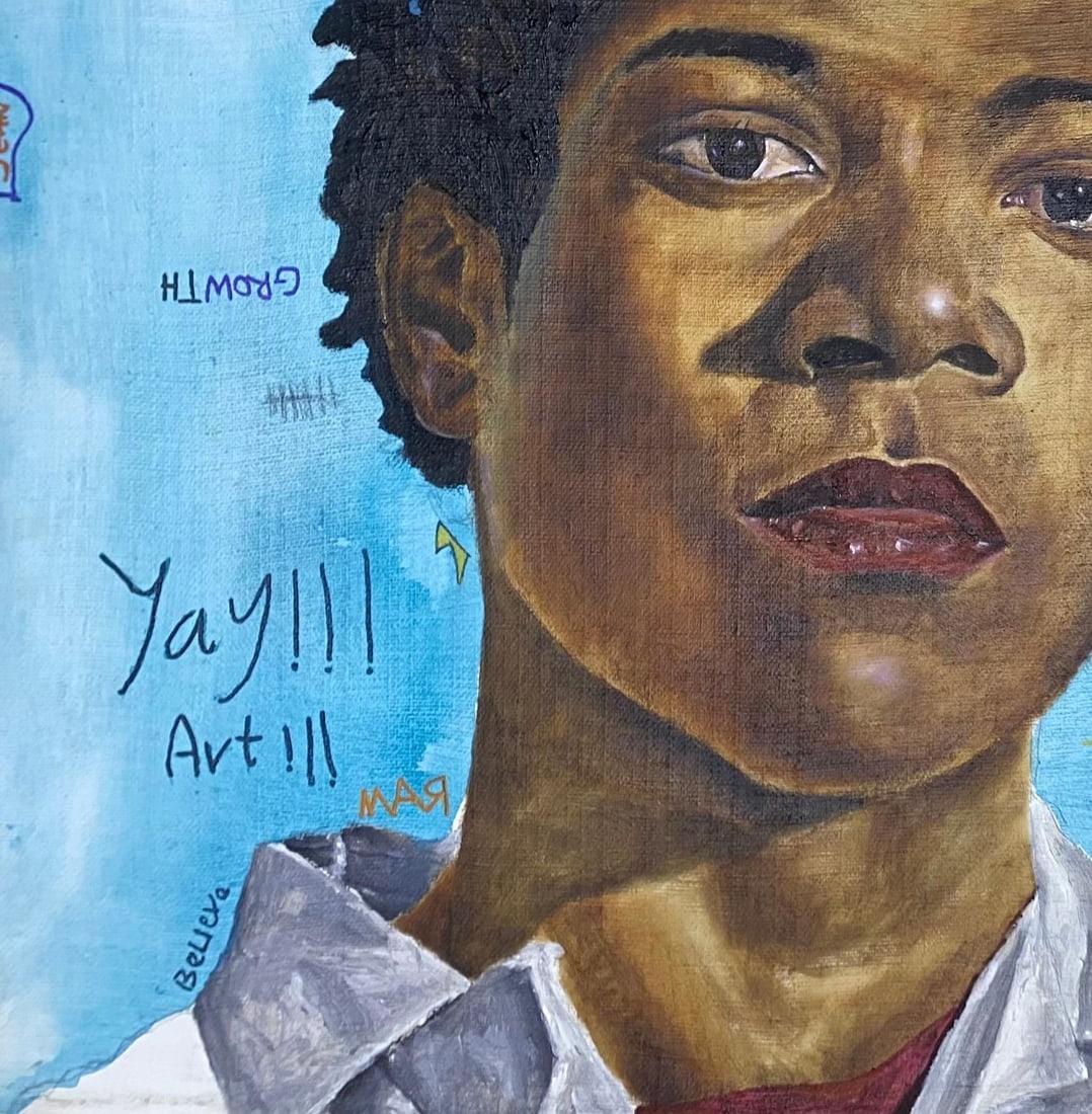 Emmanuel Ojebola, Portrait of Basquiat, 2023 - 10