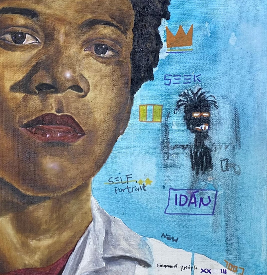 Emmanuel Ojebola, Portrait of Basquiat, 2023 - 11