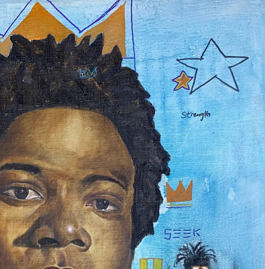 Emmanuel Ojebola, Portrait of Basquiat, 2023 - 15