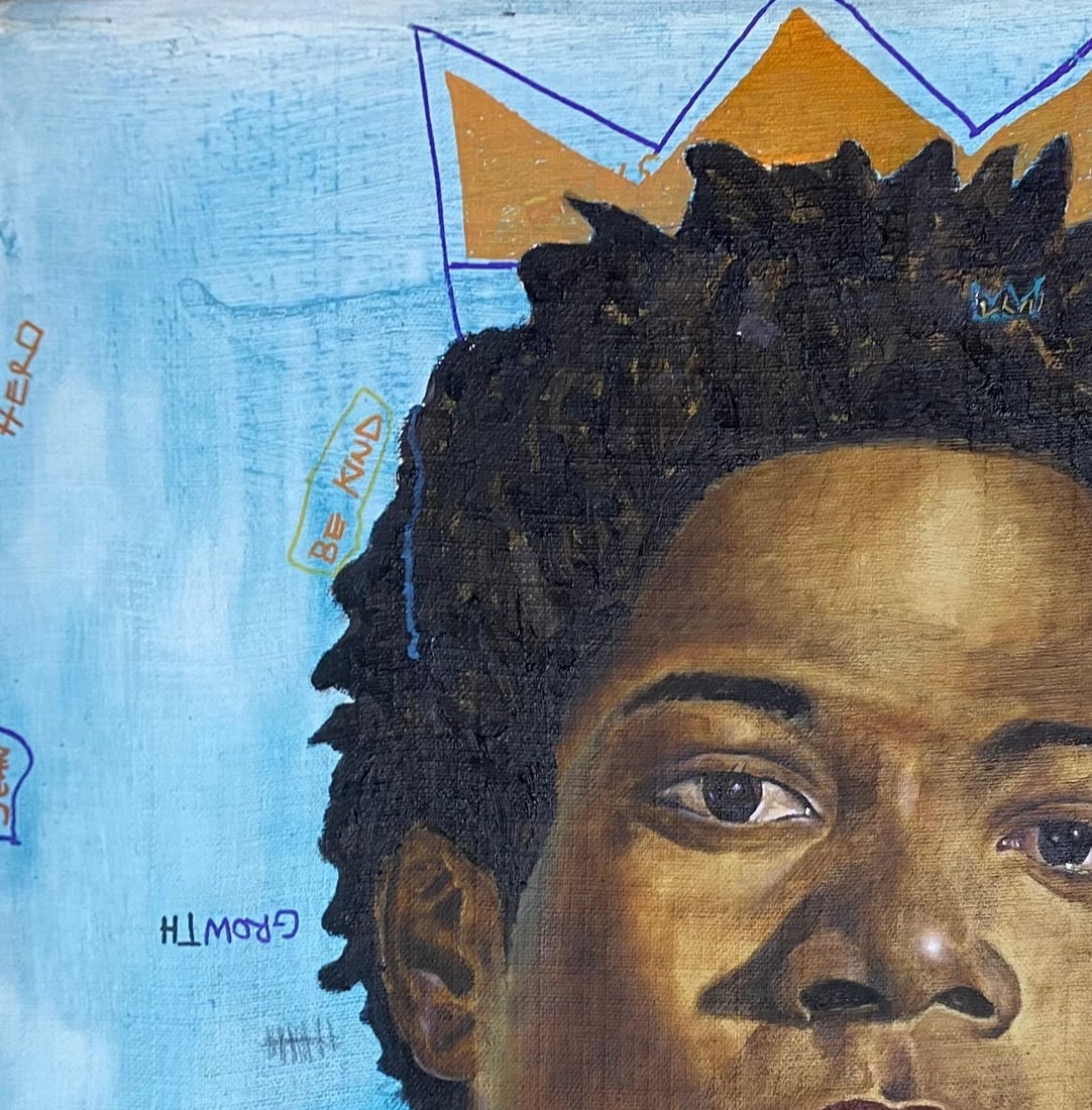Emmanuel Ojebola, Portrait of Basquiat, 2023 - 8