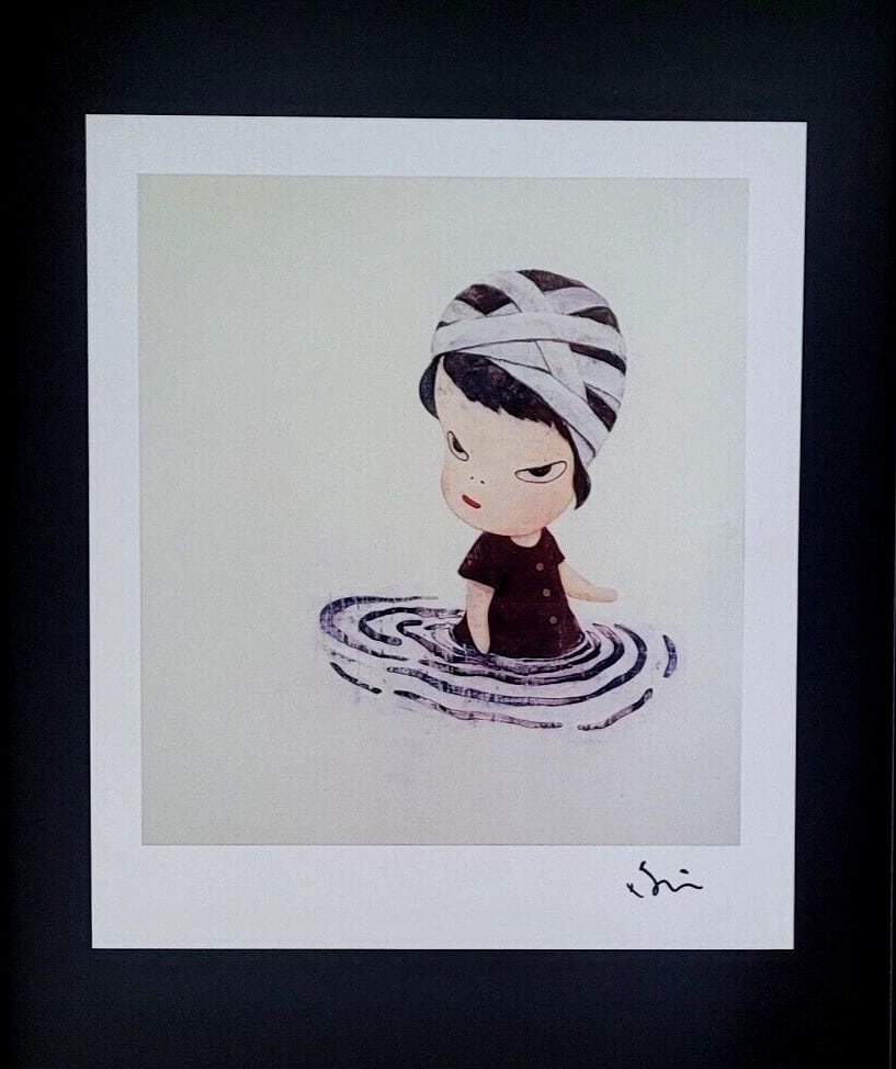 YOSHITOMO NARA | BEAUTIFUL PRINT FROM JAPAN | SIGNED FRAMED 14X11IN. - 2