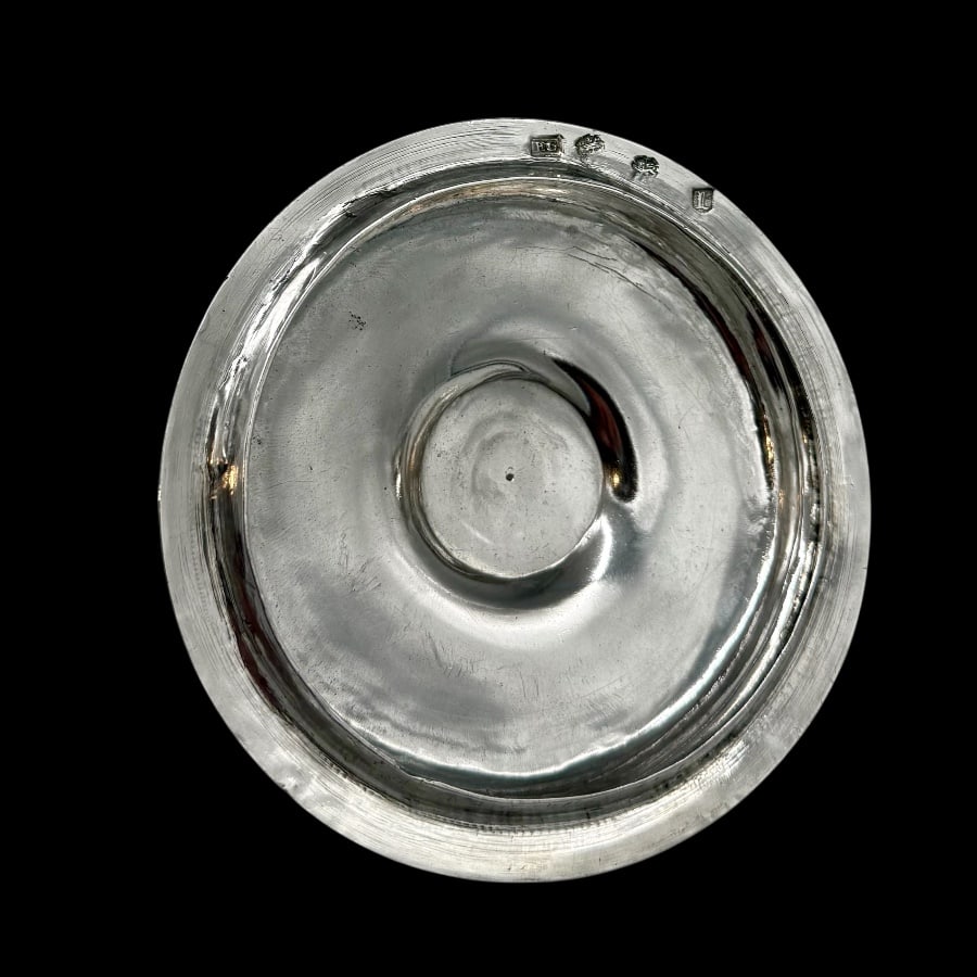 Mid 17th Century Antique Charles II Silver Porringer & Cover London 1668 Edward Gladwin - 8