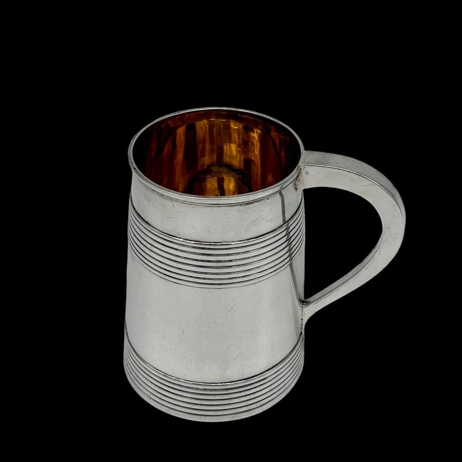 18th Century Antique George III Silver Mug London 1786 John Scofield - 4