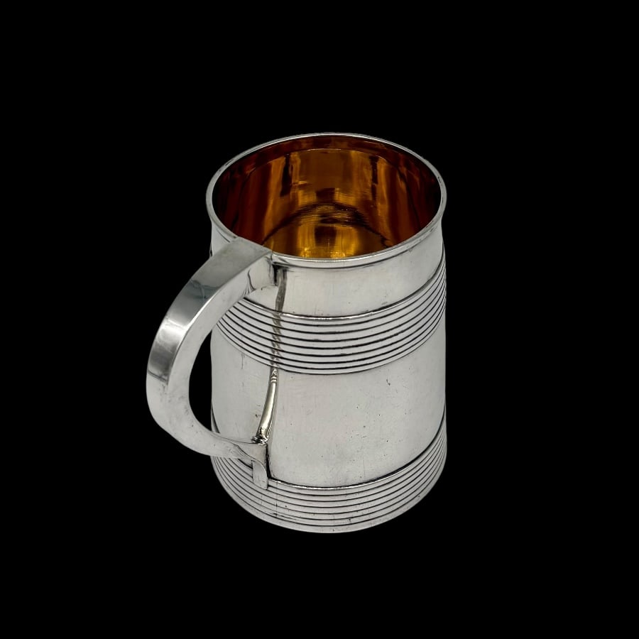18th Century Antique George III Silver Mug London 1786 John Scofield - 6
