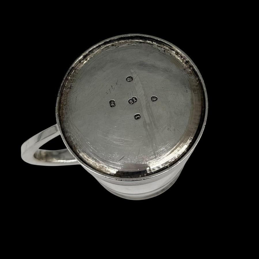 18th Century Antique George III Silver Mug London 1786 John Scofield - 7