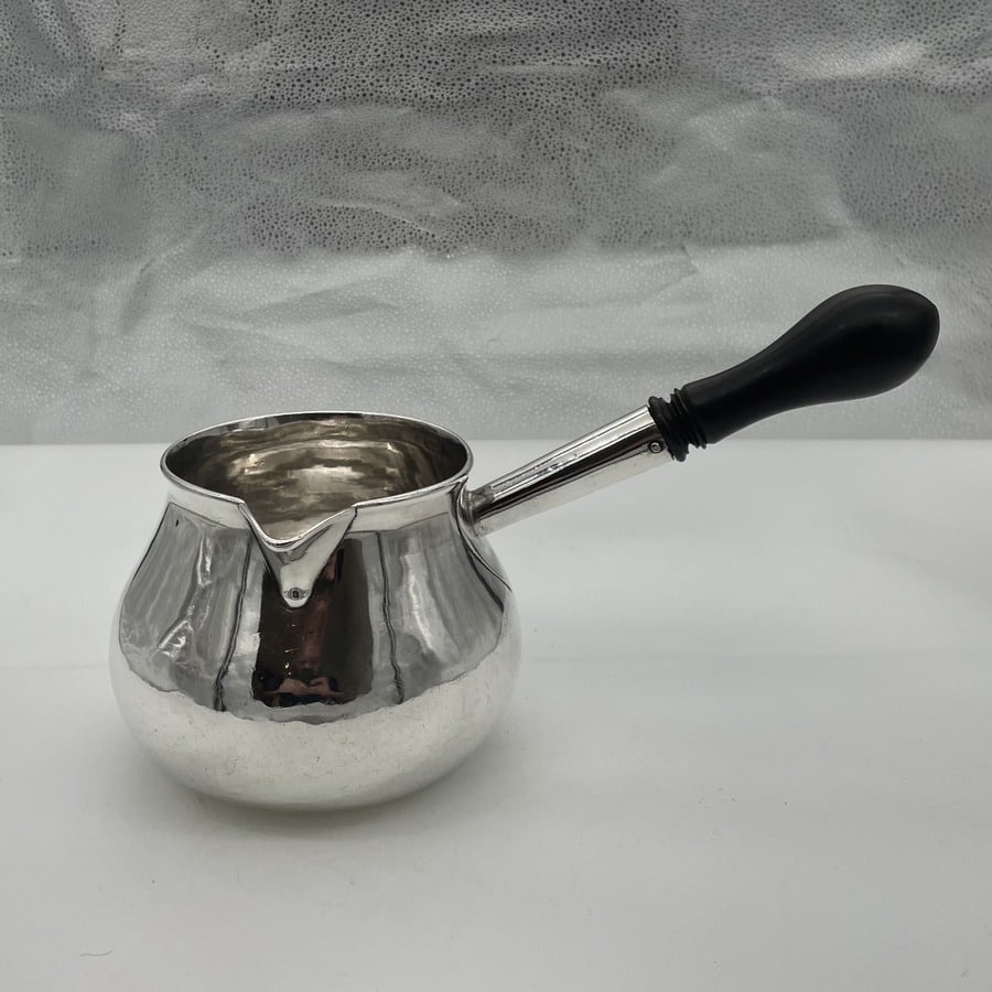 Early 18th Century Antique George II Sterling Silver Large Brandy Pan London 1729 James Gould (1 of 11)