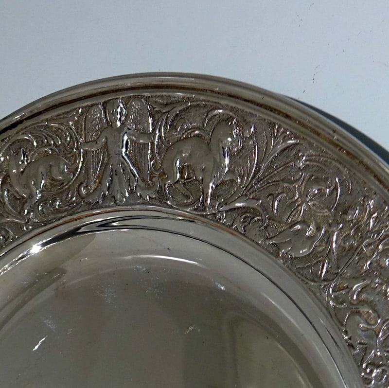 19th Century Antique Victorian Silver-Plate Rose Bowl on Stand Circa 1890 Walker & Hall - 15