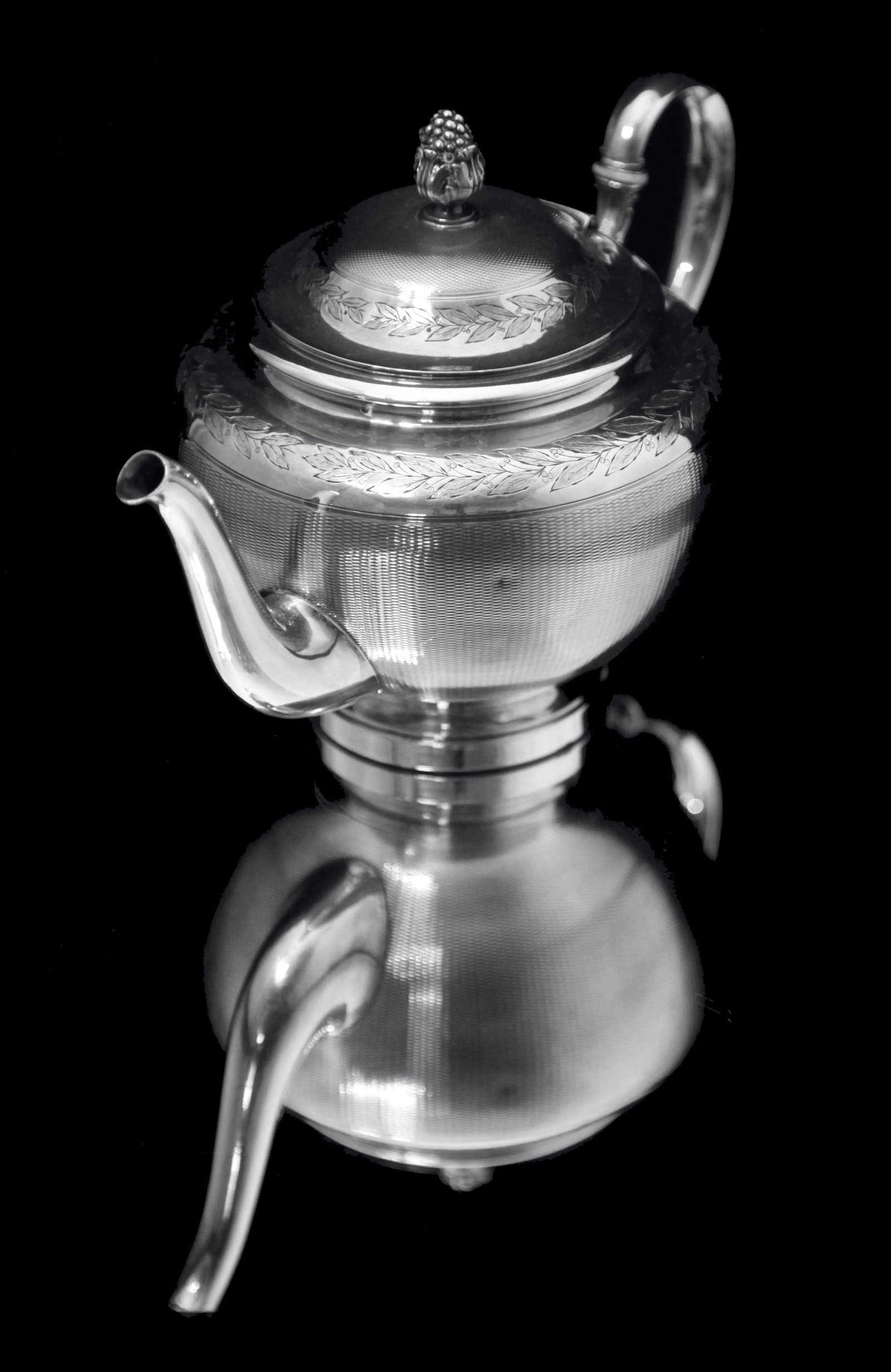 Odiot - 6pc. Antique French Sterling Silver Tea Set, Like New Condition, 1890s. - 11