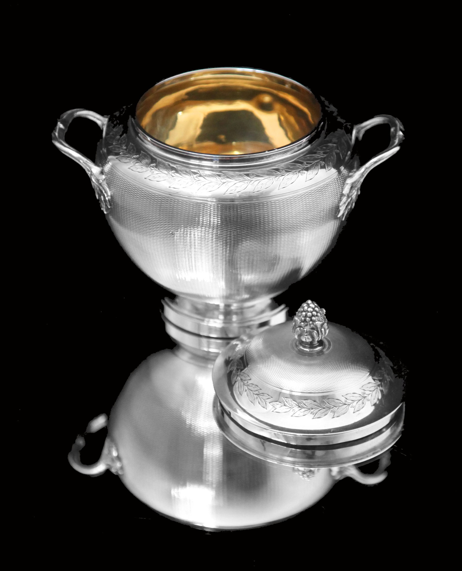 Odiot - 6pc. Antique French Sterling Silver Tea Set, Like New Condition, 1890s. - 13