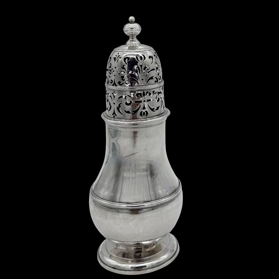 Early 18th Century Antique George I Britannia Silver Sugar Caster London 1714 Charles Adam - 2