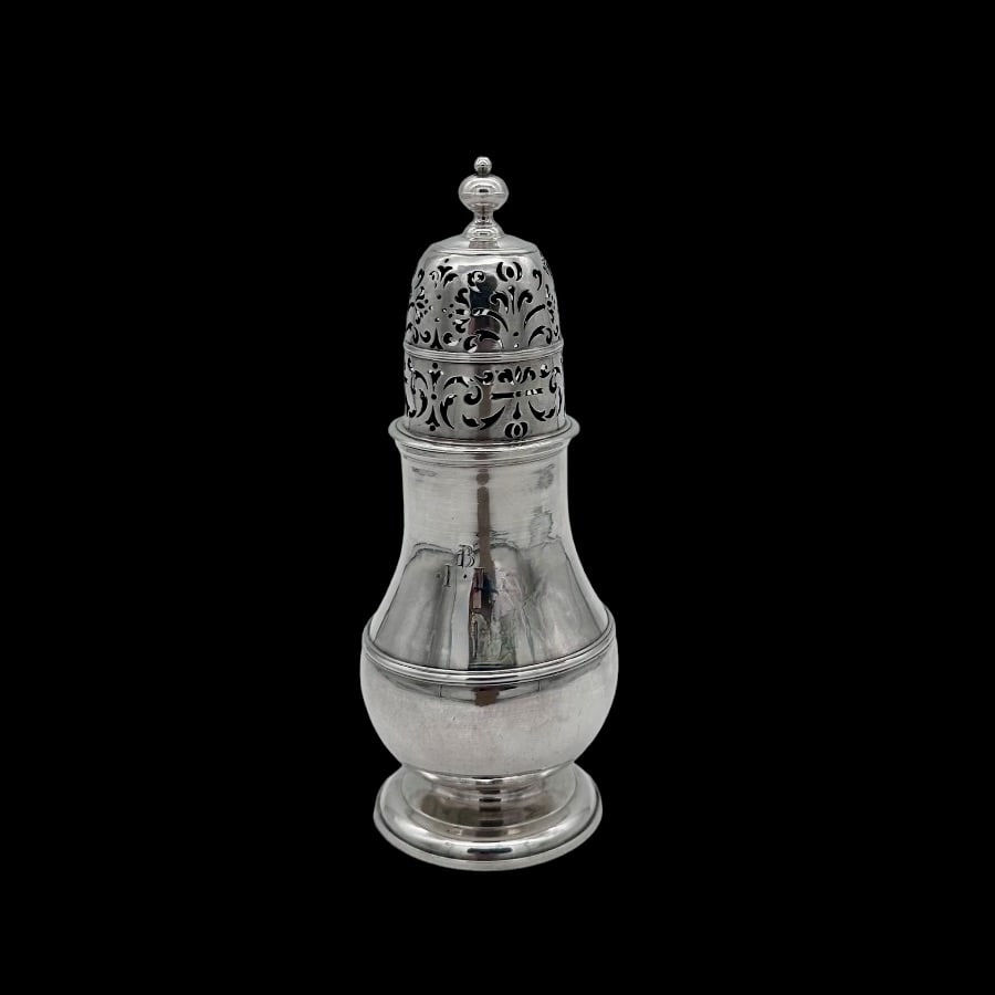 Early 18th Century Antique George I Britannia Silver Sugar Caster London 1714 Charles Adam - 3