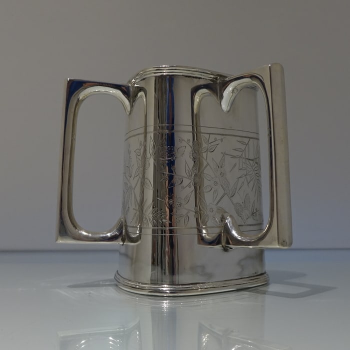 Early 20th Century Antique Edwardian Silver-Plate Large Cup Circa 1900 Henry Atkins - 3