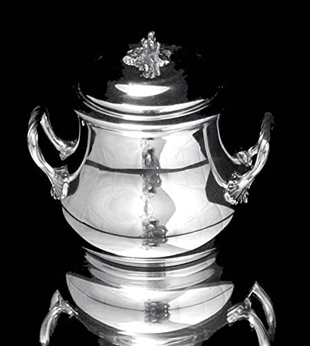 PUIFORCAT (HERMES) & TETARD - 5pc LOUIS XVI STERLING SILVER TEA SET MUSEUM QUALITY 1850-1899 - 6